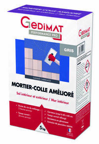 Mortier-colle amlior C2ET GEDIMAT PERFORMANCE PRO - sac de 5kg - gris - Gedimat.fr