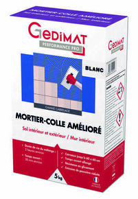Mortier-colle amlior C2ET GEDIMAT PERFORMANCE PRO - sac de 25kg - blanc - Gedimat.fr