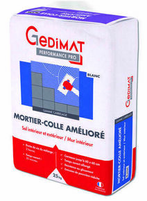 Mortier-colle amlior C2ET GEDIMAT PERFORMANCE PRO - sac de 25kg - blanc - Gedimat.fr