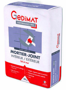 Mortier joint intrieur / extrieur gris - sac de 20kg GEDIMAT PERFORMANCE PRO - Gedimat.fr