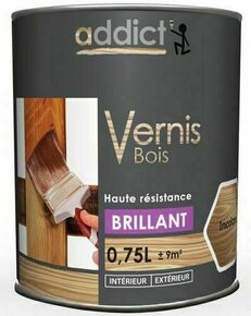 Vernis bois ADDICT brillant incolore - pot de 750ml - Gedimat.fr