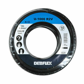 Cble rigide U-1000 R2V 3G1,5mm noir - bobine de 10m - Gedimat.fr