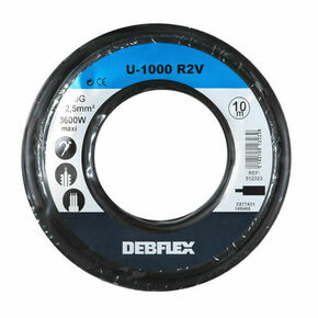 Cble rigide U-1000 R2V 3G2,5mm noir - bobine de 10m - Gedimat.fr
