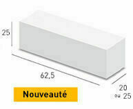 Bloc plein THERMOSTOP B20 - 625x200x200mm - Gedimat.fr