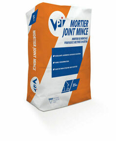 Mortier de montage JOINT MINCE pour bloc rectifi - sac de 25kg - Gedimat.fr