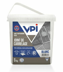 Joint carrelage FIN PREMIUM V650 ivoire - seau de 5kg - Gedimat.fr