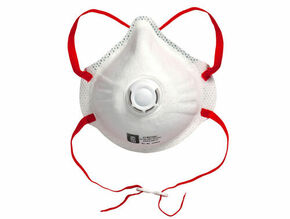 Masque jetable de protection anti-poussires avec soupape FFP3 - bote de 12 pices - Gedimat.fr