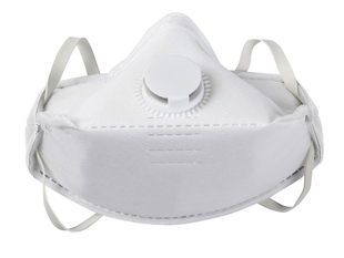 Masque jetable de protection anti-poussires pliable avec soupape FFP2 - bote de 12 pices - Gedimat.fr