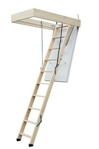 Escalier escamotable ISOCLIC PRO 56 avec bloc-trappe - trémie 140x70cm - Gedimat.fr