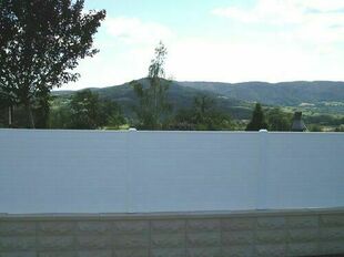 Kit clôture PLAINE PVC - 70 x 150 cm - blanc - Gedimat.fr