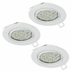 Spot orientable LED à encastrer PENETO blanc - 3 pièces - Gedimat.fr
