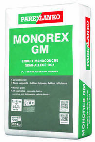 Enduit imperméabilisant MONOREX GM O60 rose orange - sac de 25kg - Gedimat.fr