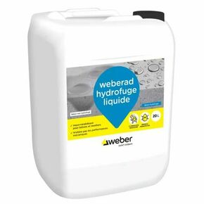 Hydrofuge de masse WEBERAD liquide - bidon de 20l - Gedimat.fr