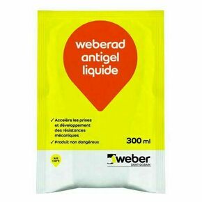 Adjuvant WEBERAD antigel liquide - sachet de 300ml - Gedimat.fr