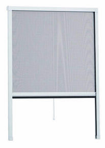 Moustiquaire enroulable Aluminium coloris Blanc - 125x170cm - Gedimat.fr