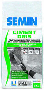 Ciment gris - sac de 5kg - Gedimat.fr