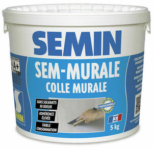 Colle revtement mural SEM MURALE - seau de 5kg - Gedimat.fr