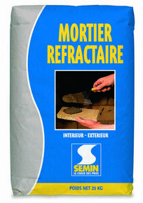 Mortier rfractaire - sac de 25kg - Gedimat.fr