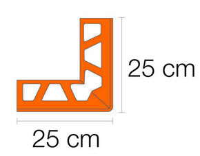 Angle sortant BARA gris mtal 90 - Gedimat.fr