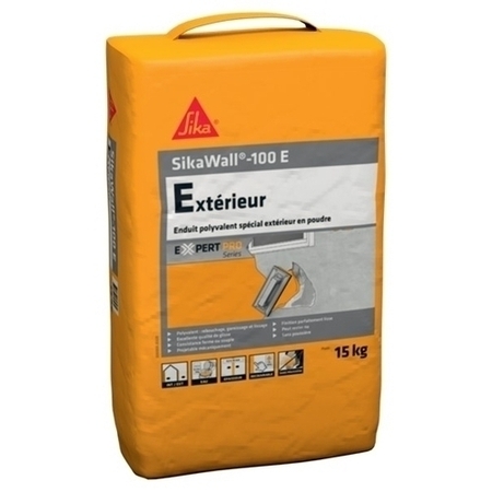 Mortier hydraulique prêt à gâcher SikaWall 100E - sac de 15kgs - Gedimat.fr