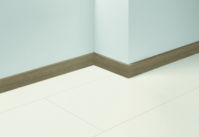 Plinthe sol stratifi MODULAR ONE -  2570 x 70 x 17 mm - chne pur gris - Gedimat.fr