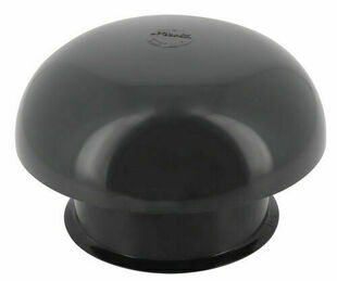 Chapeau de ventilation simple avec moustiquaire ardoise - D100 - Gedimat.fr