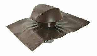 Chapeau de ventilation avec collerette d'tanchit ATEMAX marron - D100 - Gedimat.fr