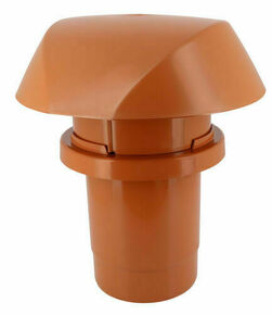 Chapeau de ventilation spcial tuile  douile ATEMAX terracotta - D160 - Gedimat.fr