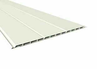 Sous-face alvolaire PVC habillage toiture 6 lames blanc - 33cm 3m - Gedimat.fr