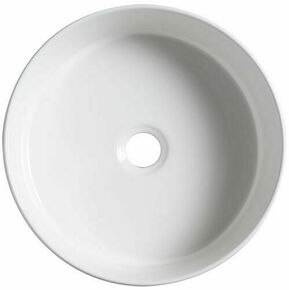Vasque ronde à poser ANITA blanc brillant - D.37cm - H.12cm - Gedimat.fr