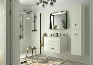 Colonne de salle de bains RENOIR blanc - 160x35x35cm - Gedimat.fr