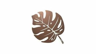 Accessoire dcoratif MONSTERA - 30,5 x 39 cm - corten - Gedimat.fr