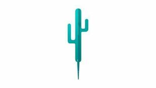 Accessoire dcoratif CACTUS - 23 x 78 x 13,5 cm - bleu canard - Gedimat.fr