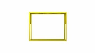 Podium TRIPOT - 97 x 75 x 35 cm - jaune citron - Gedimat.fr