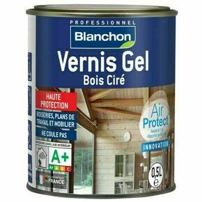 Vernis gel bois cir AIR PROTECT incolore satin - pot 0,25l - Gedimat.fr