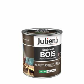 Peinture BOIS microporeuse brun normandie - pot de 0,5l - Gedimat.fr