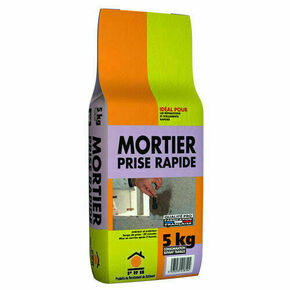 Mortier prise rapide - sac de 5kg - Gedimat.fr