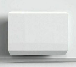 Radiateur à inertie pierre DUNE - 1000W blanc - L.66 x H.7,5 x P.45cm - Gedimat.fr