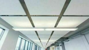 Dalle de plafond ECLIPSE rectangle bords A blanc - 1760x1160x40mm - Gedimat.fr