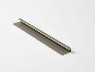 Profil de dpart en aluminium anodis titane- 2600x18x5,5mm - Gedimat.fr