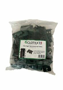 SACHET 50 CLIPS GIGA SECURITAIRES VERT - Gedimat.fr