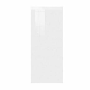 Faade de cuisine ARTIKA 1 porte laqu blanc brillant C23 - H.142,8 x l.60 cm - Gedimat.fr