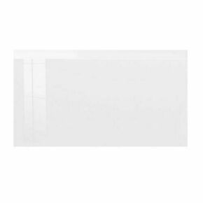 Faade de cuisine ARTIKA 1 abattant laqu blanc brillant H13 - H.42,8 x l.80 cm - Gedimat.fr