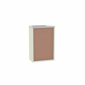 Lave-mains ASTER rose nude robinet  droite - 58x40x22cm - Gedimat.fr