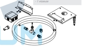 Kit d'installation du surpresseur dport pour microstation AQUAMERIS AQ2 - Gedimat.fr