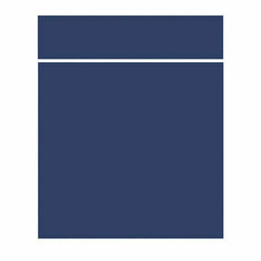 Faade de cuisine OTTA 1 porte + 1 tiroir bleu nuit mat B07 - H.71,5 x l.60 cm - Gedimat.fr