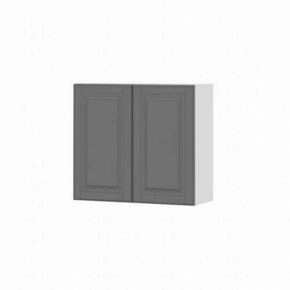 Kit façade de cuisine LIATH 2 portes gris satin B10/H05 - H.71,5 x l.80cm - Gedimat.fr