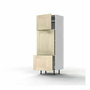 Kit façade de cuisine MONDO 2 portes + 1 tiroir chêne brut C02 - H.156,6 x l.60cm - Gedimat.fr