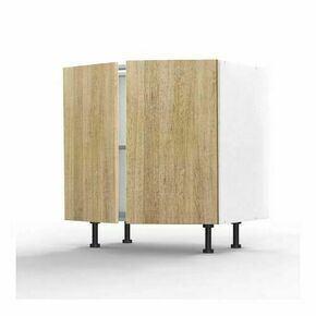 Kit façade de cuisine BARI 2 portes chêne clair B10/H05 - H.71,5 x l.80cm - Gedimat.fr