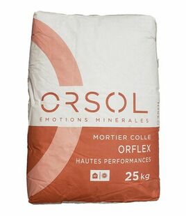 Mortier colle ORFLEX blanche - sac de 25kg - Gedimat.fr